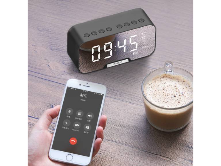 Radio reloj despertador digital parlante bluetooth Importclick