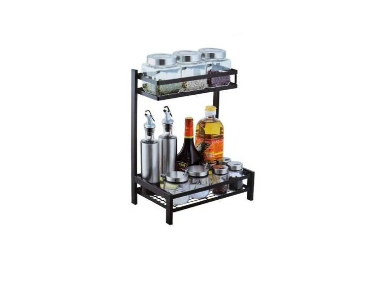 Organizador 2 Niveles Metálico Cocina Negro Importclick
