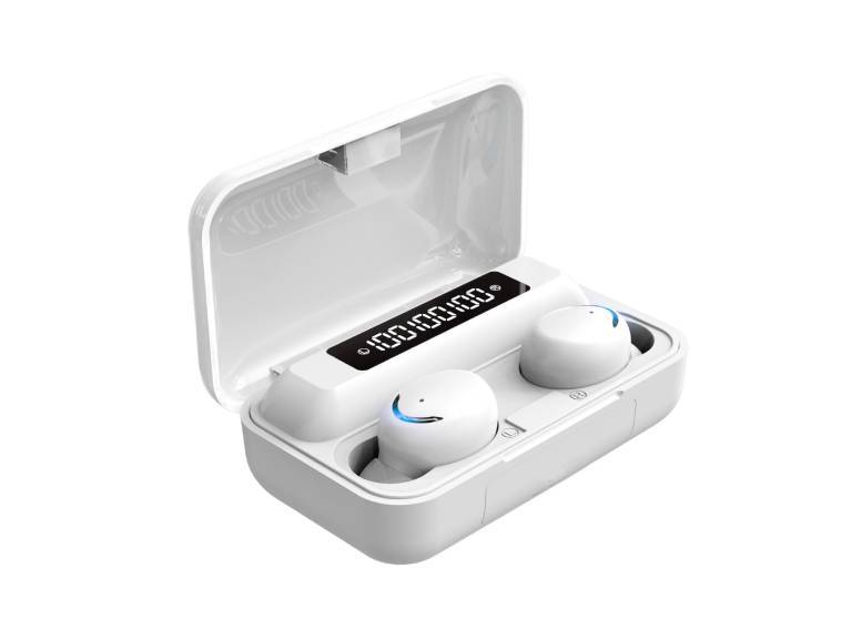 Audífonos true wireless bluetooth Indicador Blanco