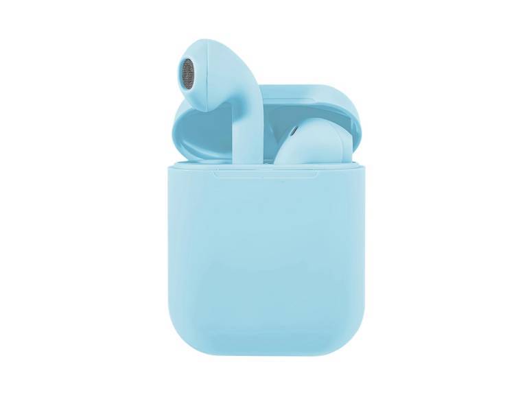 Audífonos inalámbricos bluetooth táctil I12 Tws Celeste Importclick