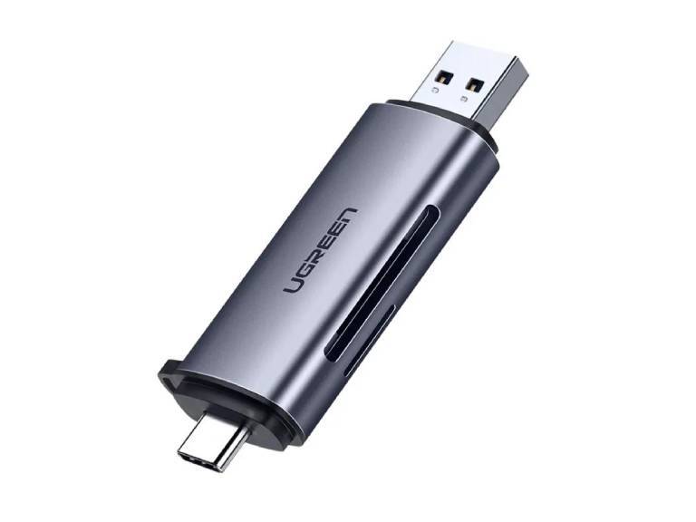 Lector 2 en1 Multi-Tarjeta Memoria Dual Usb-A 3.0