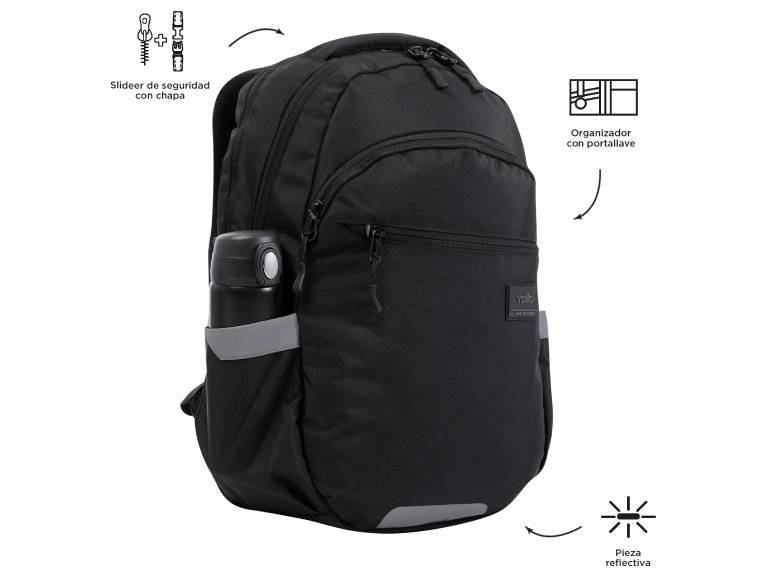 Mochila Urbana Porta Notebook Indo Negro