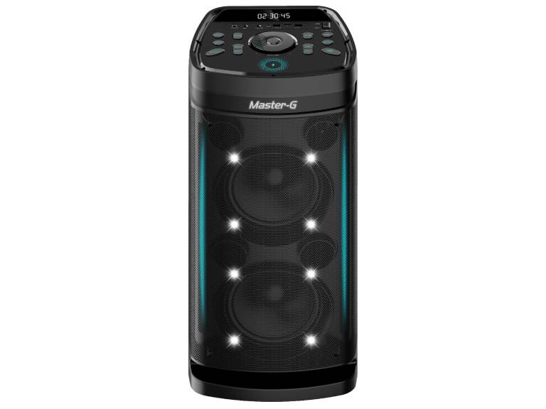 Parlante Bluetooth 8 pulg. x2 Karaoke Carga Inalámbrica ELECTROVIBES Master-G