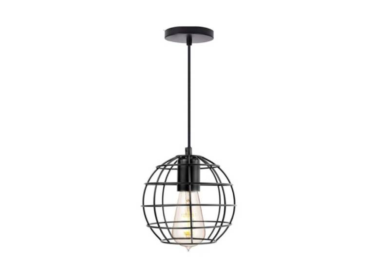 Lámpara Colgante Esfera Vintage + Ampolleta
