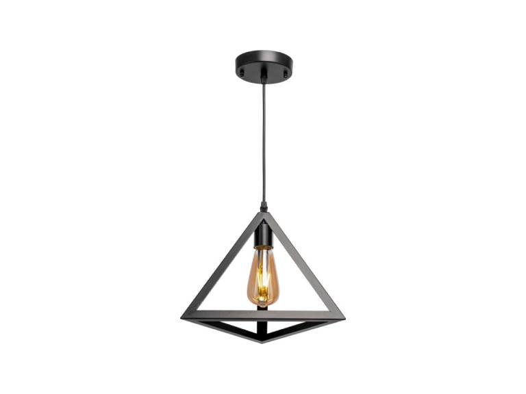 Lámpara Colgante Metal Vintage Triangular Estilo Geométrico