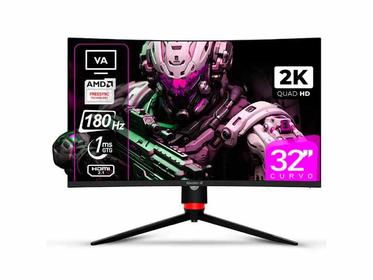 Monitor Gamer 32 pulg Curvo QHD HDR 1440p