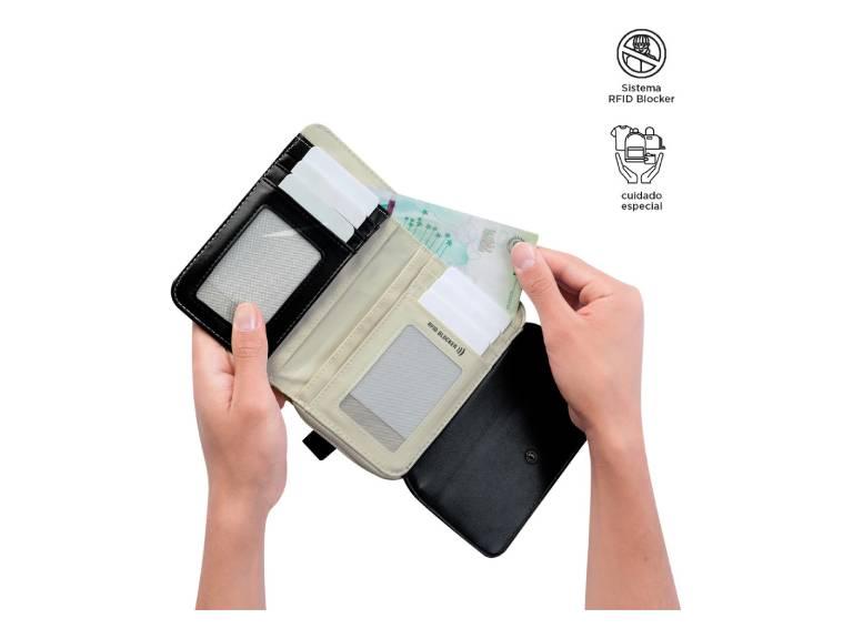 Billetera Rfid Block Mujer Organizador Tarjeta STY242