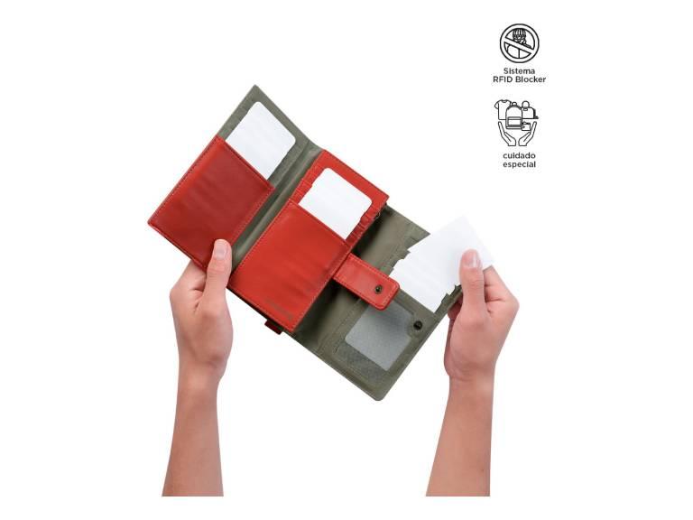 Billetera Rfid Block Mujer Organizador Tarjeta STY242