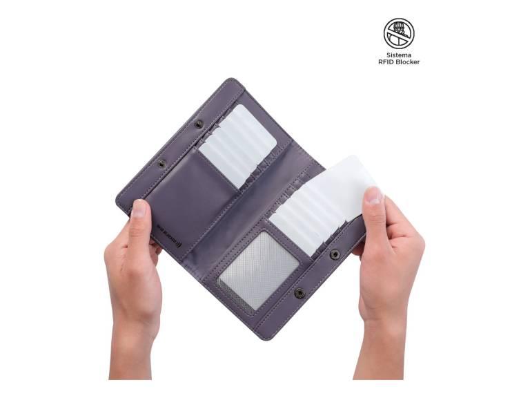 Billetera Rfid Blocker Mujer Tarjetero Pequeña STY242