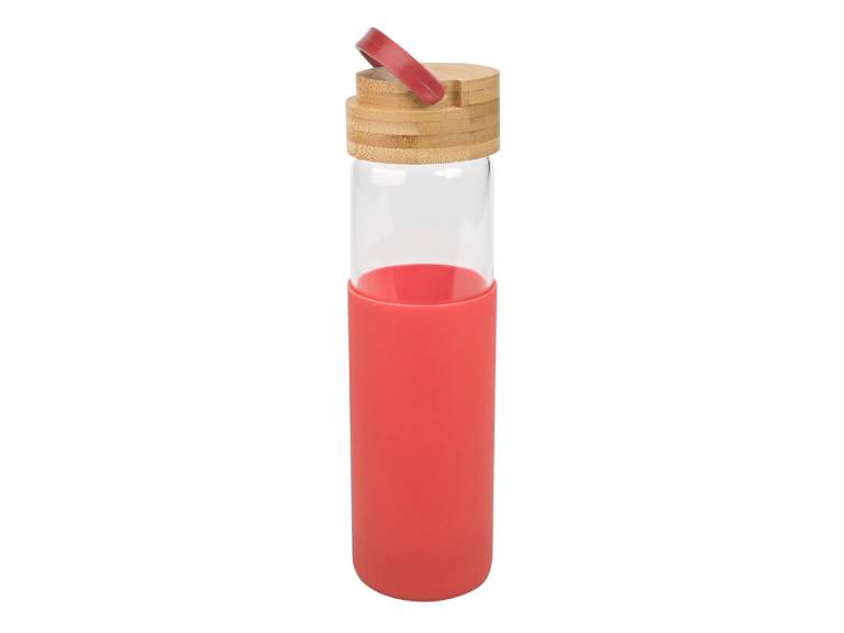 Botella de Vidrio con funda de silicona