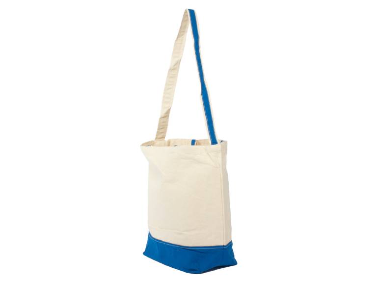 Bolsa Shopper Canvas Algodón Azul