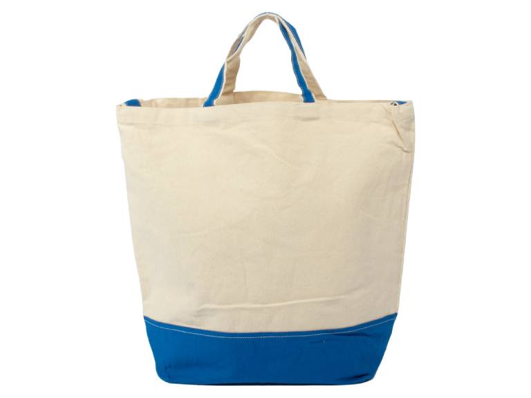 Bolsa Shopper Canvas Algodón Azul