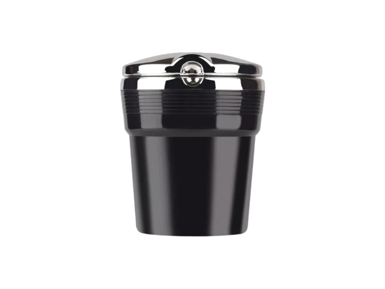 Cenicero Monedero Universal Auto Luz LED Negro Importclick