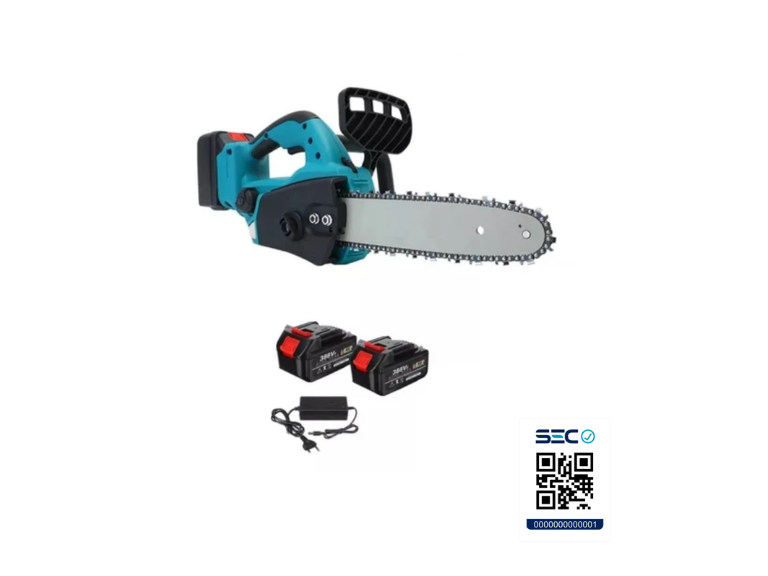 Motosierra Eléctrica Recargable Portátil 11.5 + 2 Baterías Importclick