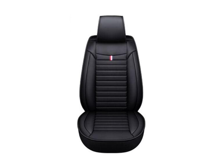 Funda Asiento Auto Deluxe Eco Cuero Milán Negro Importclick