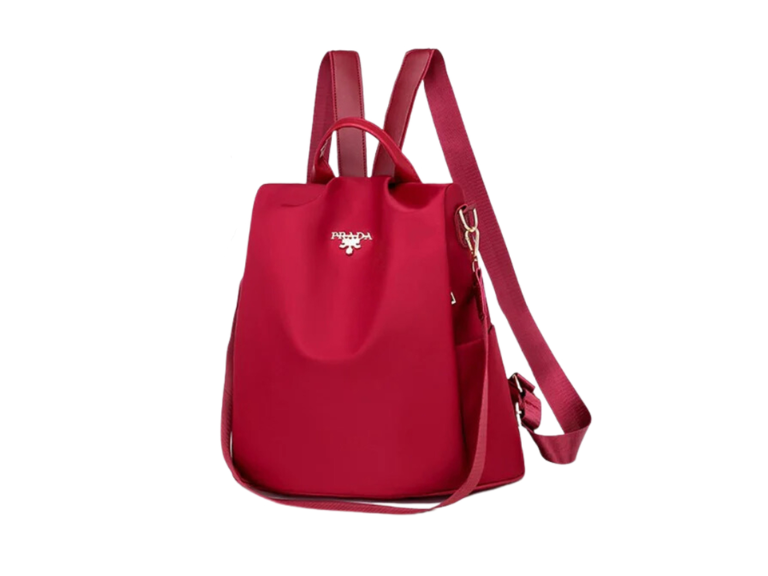 Cartera Mochila Multifuncional Impermeable 31x14 CM Rojo Importclick