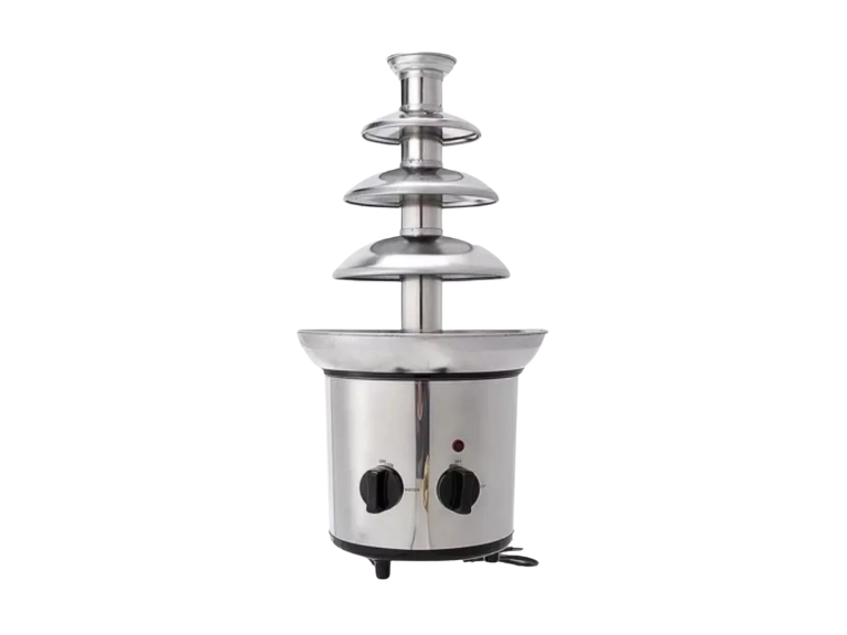 Cascada Fuente Chocolate Fondue 4 Niveles Acero Inoxidable Plateado Importclick