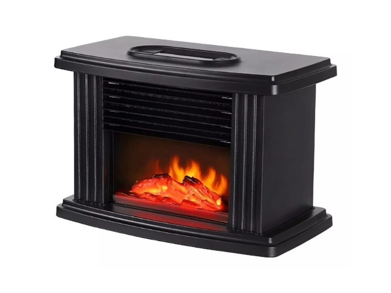 Calefactor Estufa Eléctrica Termoventilador Diseño Chimenea Negro Importclick