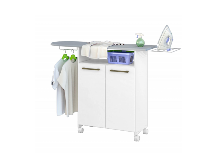 Mueble Tabla Planchar Ruedas Blanco Importclick