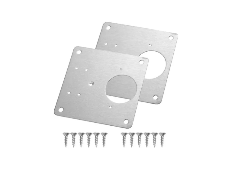 Set 2 Placas Reparación Bisagra Puerta Armario Mueble Importclick