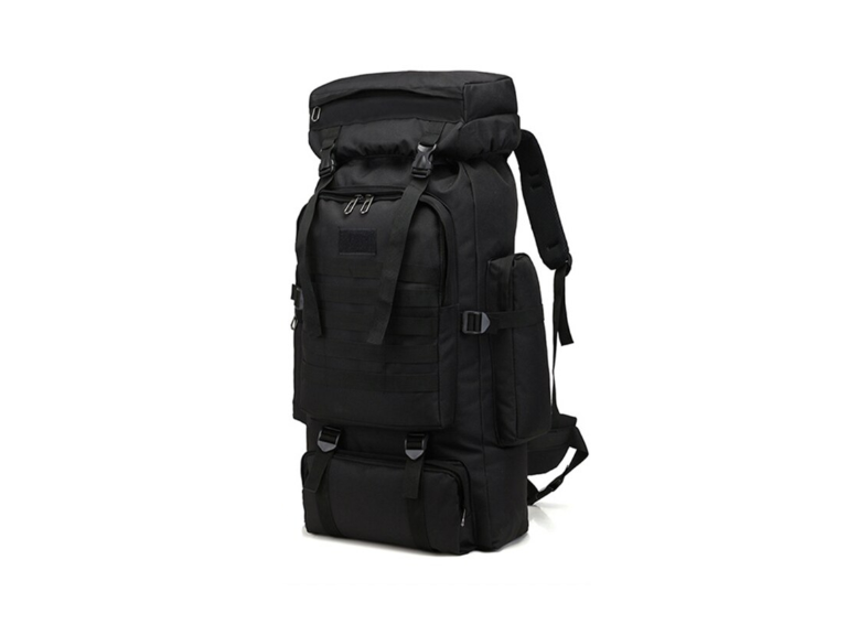 Mochila Táctica Camping Trekking Senderismo 80 L Negro Importclick