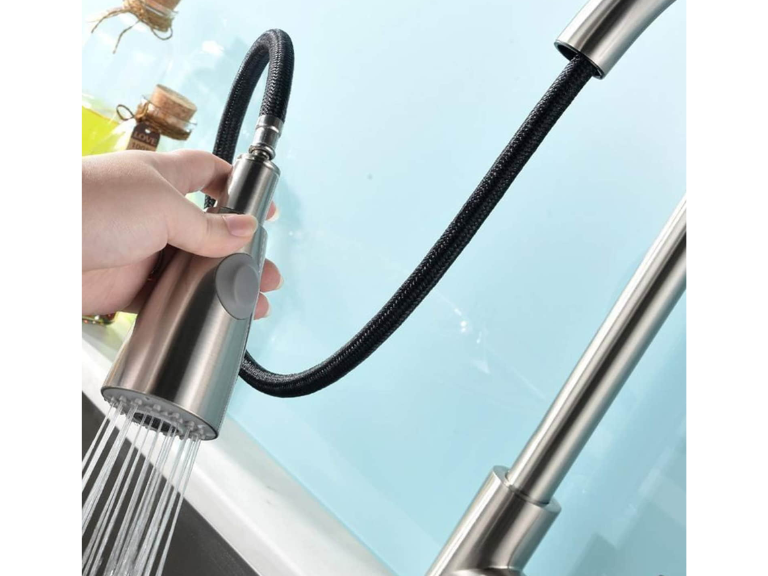 Llave Monomando Lavaplatos Extensible Profesional Importclick