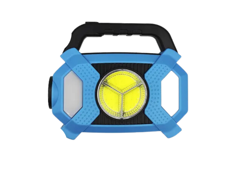 Linterna Luz Solar Exteriores Camping 20 Watt Celeste Importclick