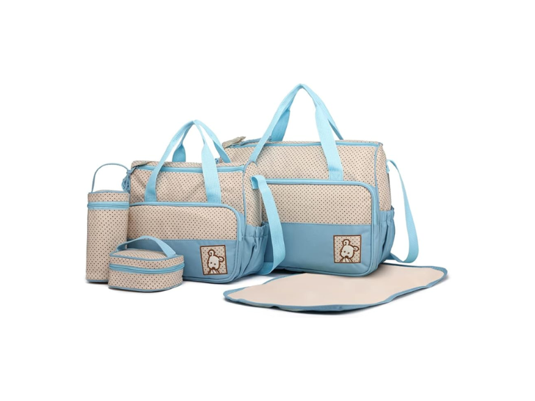 Bolso Maternal Cuidado Infantil Bebés PPM Azul Importclick