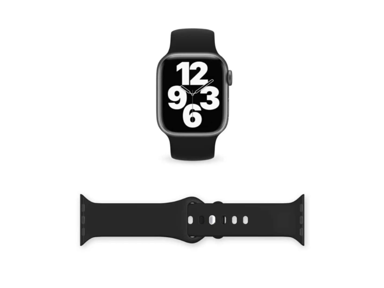 Correa Apple Watch Silicona Negro M/L 38x40x41 MM Importclick