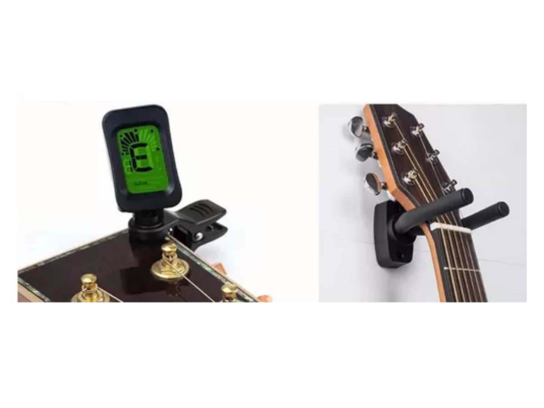 Kit 66 Accesorios Guitarra Acústica Cuerdas Importclick