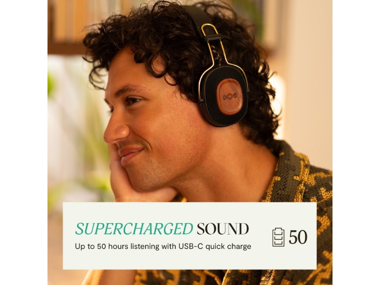 Audífonos Bluetooth Positive Vibration Riddim Rasta Marley