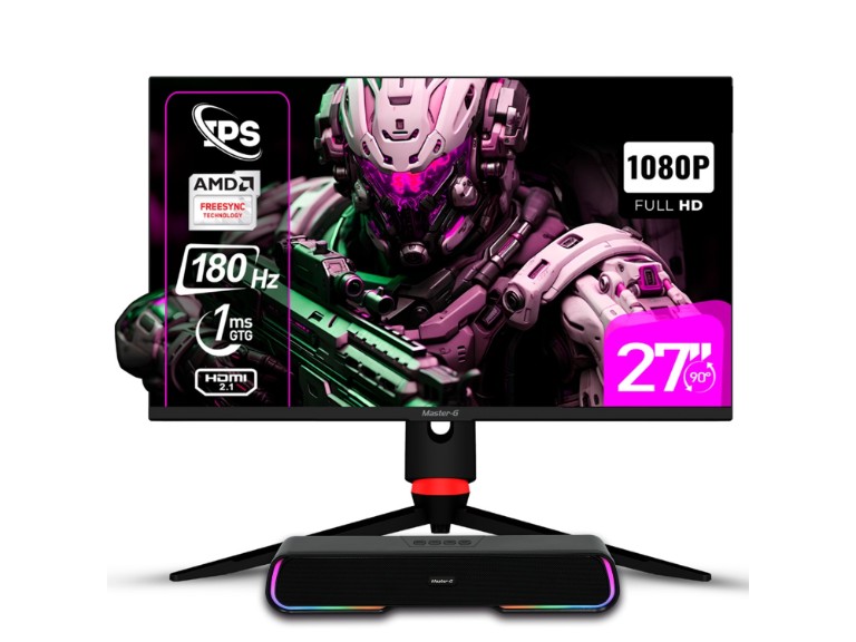 Pack Monitor Gamer 27&quot; FHD IPS Pivote 180Hz 1Ms + SoundbarBT