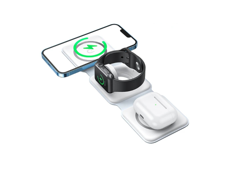 Cargador Inalámbrico 3 en 1 Reloj Celular Importclick