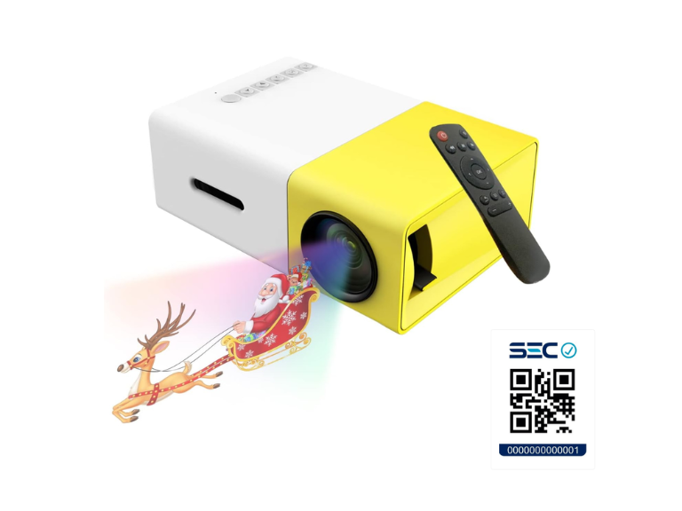 Mini Proyector Video Película USB Hdmi Amarillo Resolución 320 x 240 Importclick