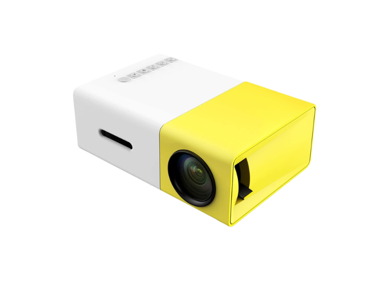 Mini Proyector Video Película USB Hdmi Amarillo Resolución 320 x 240 Importclick