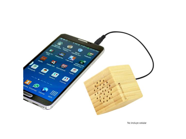USB Parlante de Bamboo