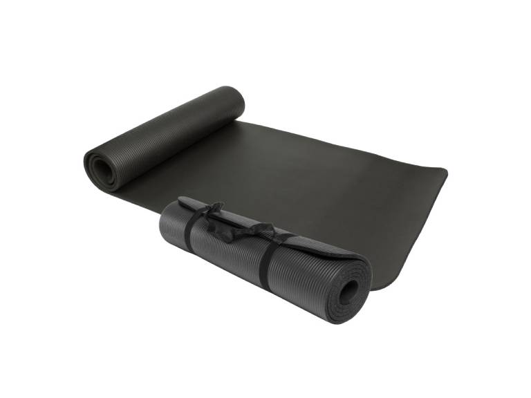 Mat Alfombrilla de Yoga Pilates Negro