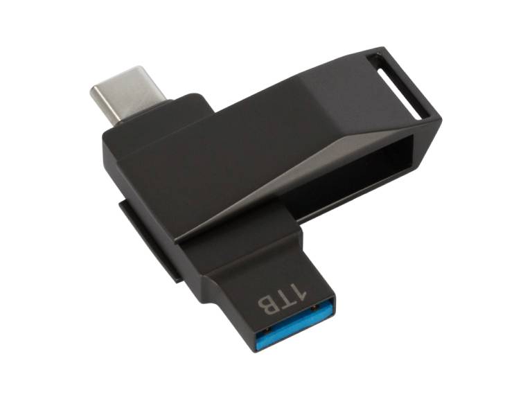 USB Pendrive OTG USB Type C de 1TB Gris Acero