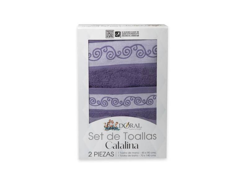 Juego de Toallas Catalina 2 Piezas Doral
