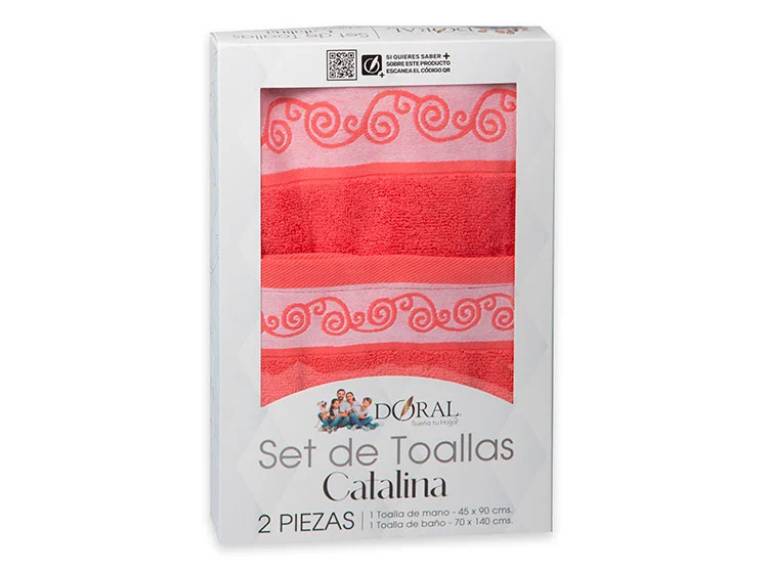 Juego de Toallas Catalina 2 Piezas Doral