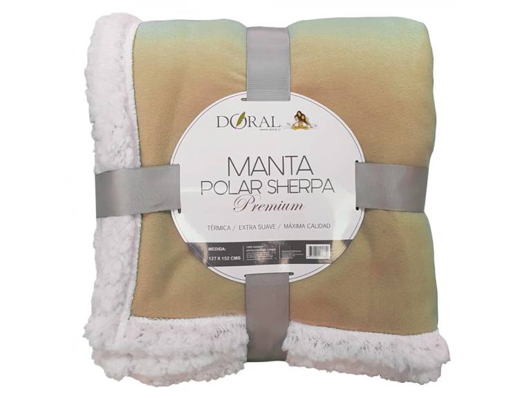 Manta Polar Sherpa Premium Doral Beige