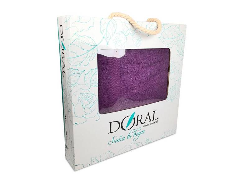 Toallas Silver Set de 2 Piezas Morado