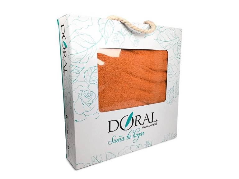 Toallas Silver Set de 2 Piezas Naranjo