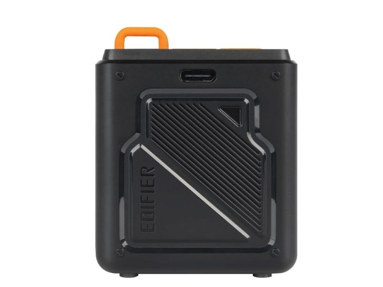 Parlante Portatil Mp85 Negro y Naranja