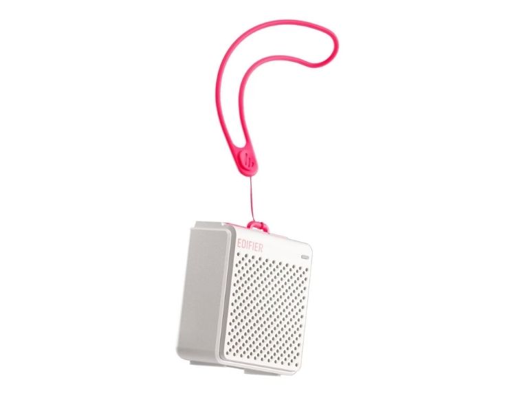 Parlante Portatil Mp85 Blanco y Rosa