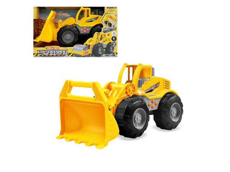 Vehículo Excavadora de Construcción Luz LED Sonido Juguete Niños
