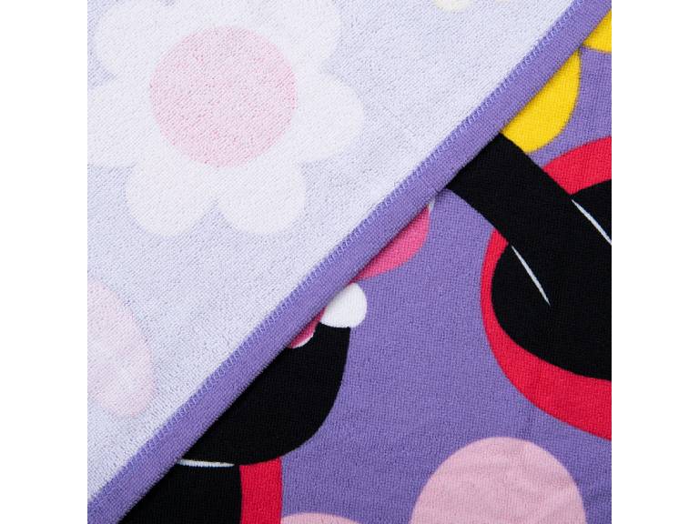 Toalla Playa con Bolso Minnie Flower