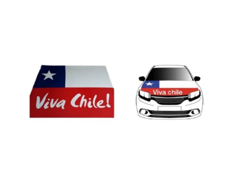 Funda de Capó &quot;Viva Chile&quot; Fiesta Patria