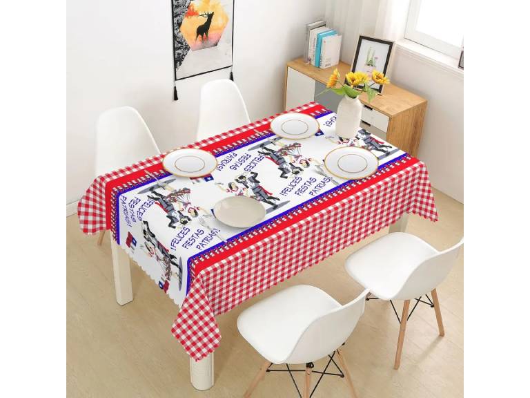 Mantel Fiestas Patrias 150 x 220 cm varios diseños