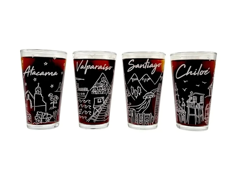 Set de 4 Vasos Chile Collección Glaso